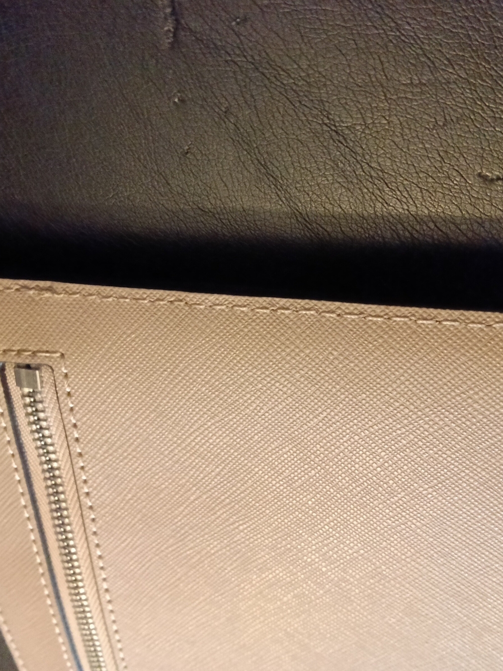 kate spade Cameron  Two-Tone Tan and Cream Saffiano Wristlet - Picture 4 of 5